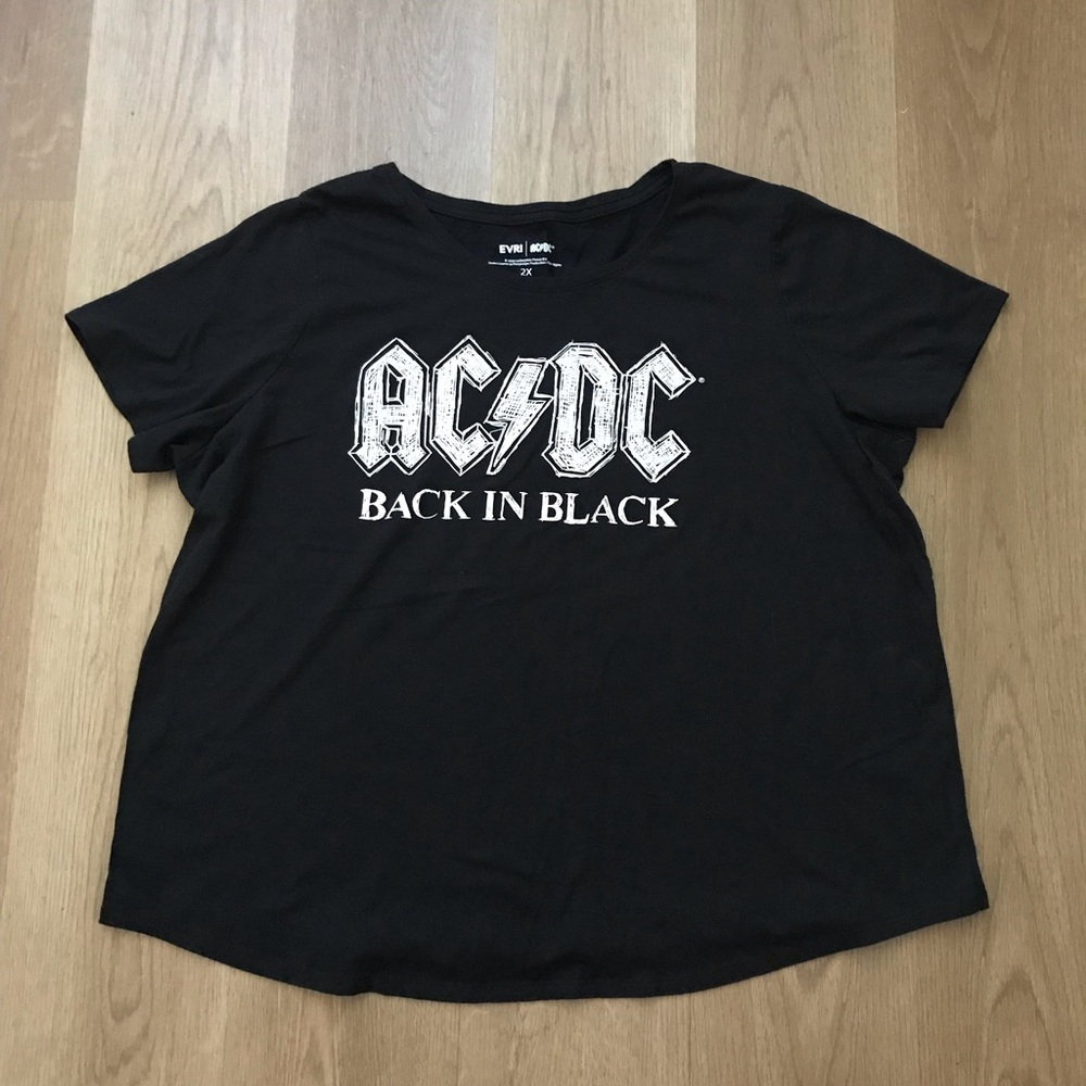 AC-DC “Back in Black” Black Shirt, Size 2XL